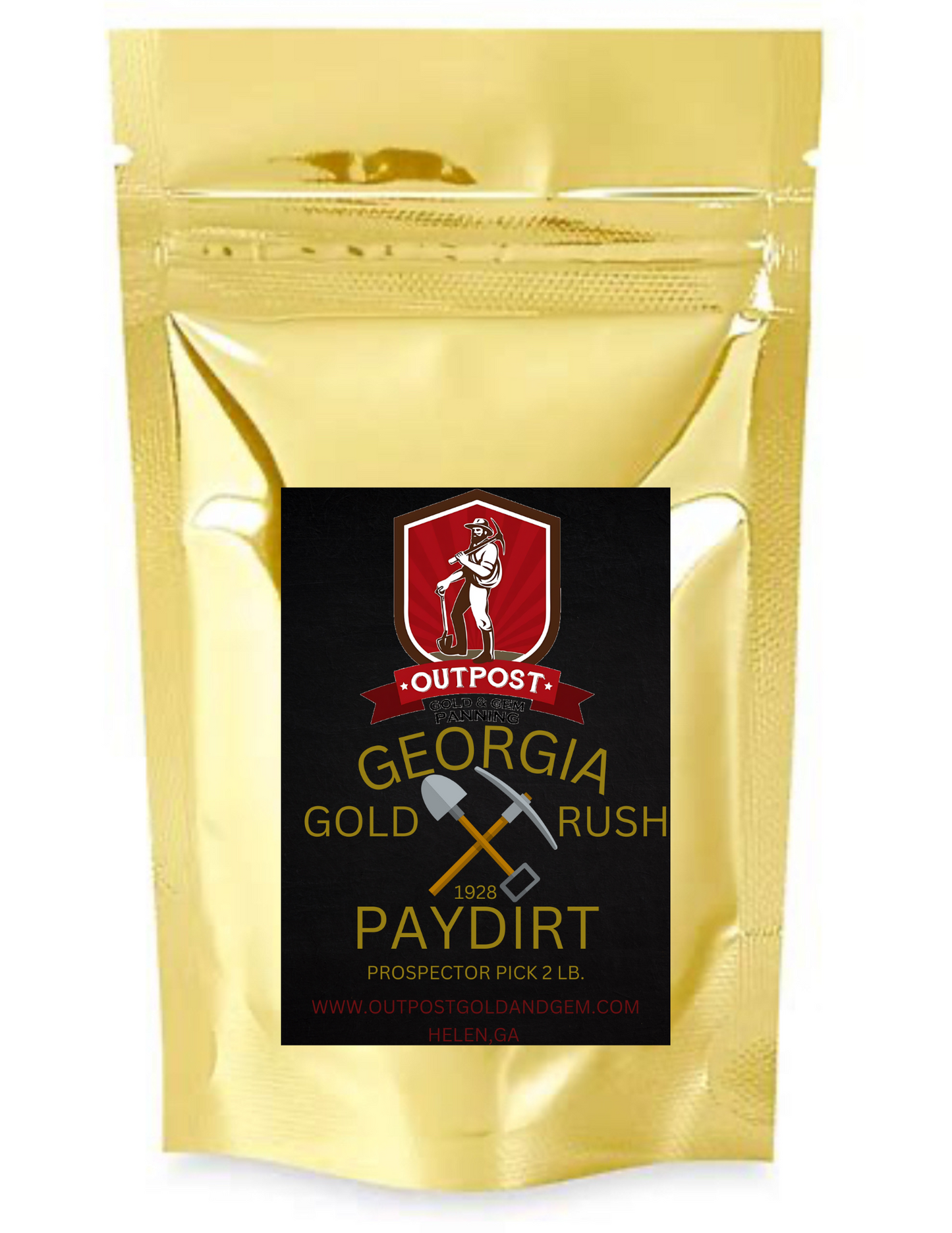2lb Prospector pick Georgia Gold Rush Gold Paydirt