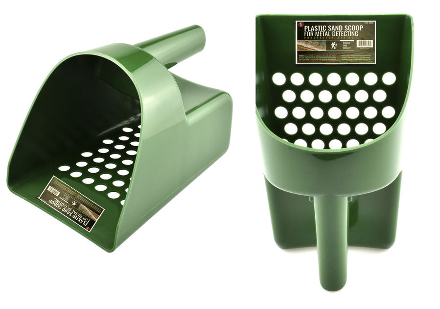 8.1/2" Green Hand Held Plastic Sand Scoop for Metal Detectors