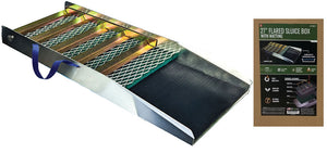 34" Aluminum Fix/Flared Sluice Box with Matting and Carrying Strap