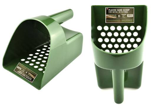 8.1/2" Green Hand Held Plastic Sand Scoop for Metal Detectors